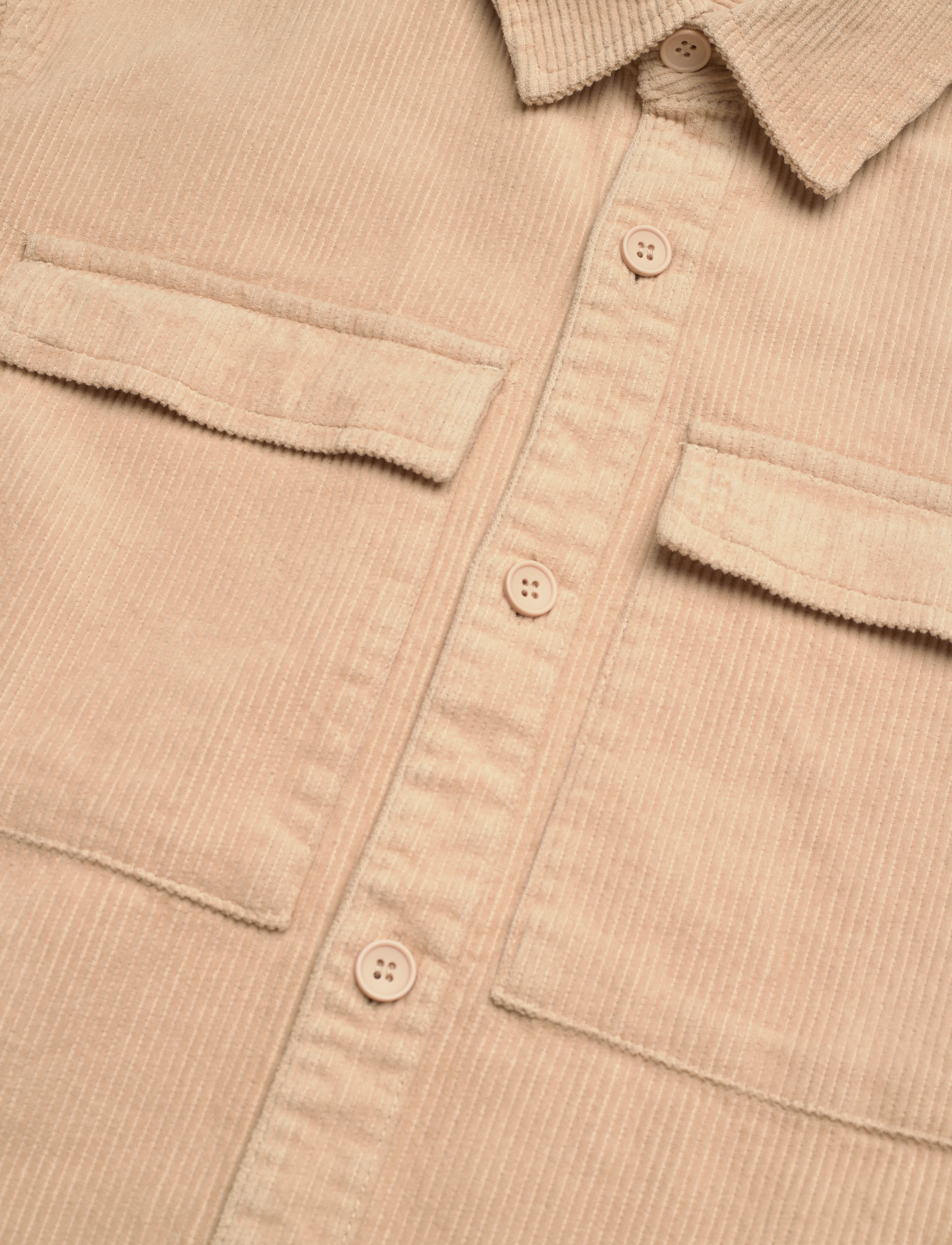 Revolution - Utility Overshirt - corduroy shirts - darkoffwhite - 3