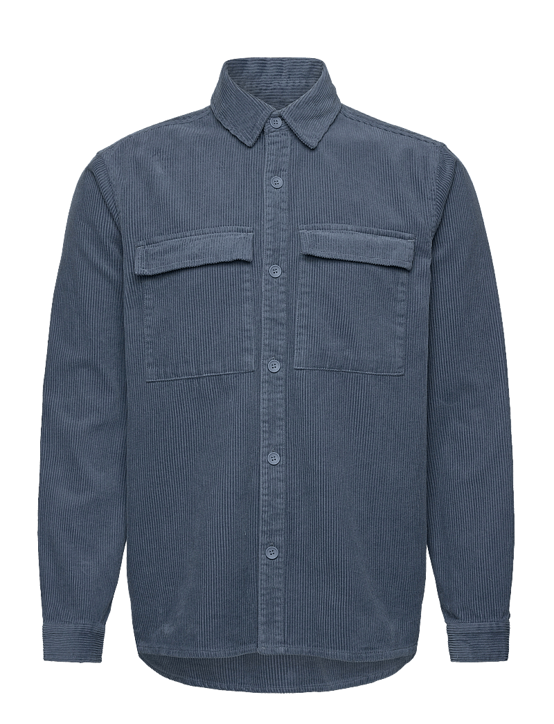 Revolution - Utility Overshirt - velvetiniai marškiniai - dustblue - 1