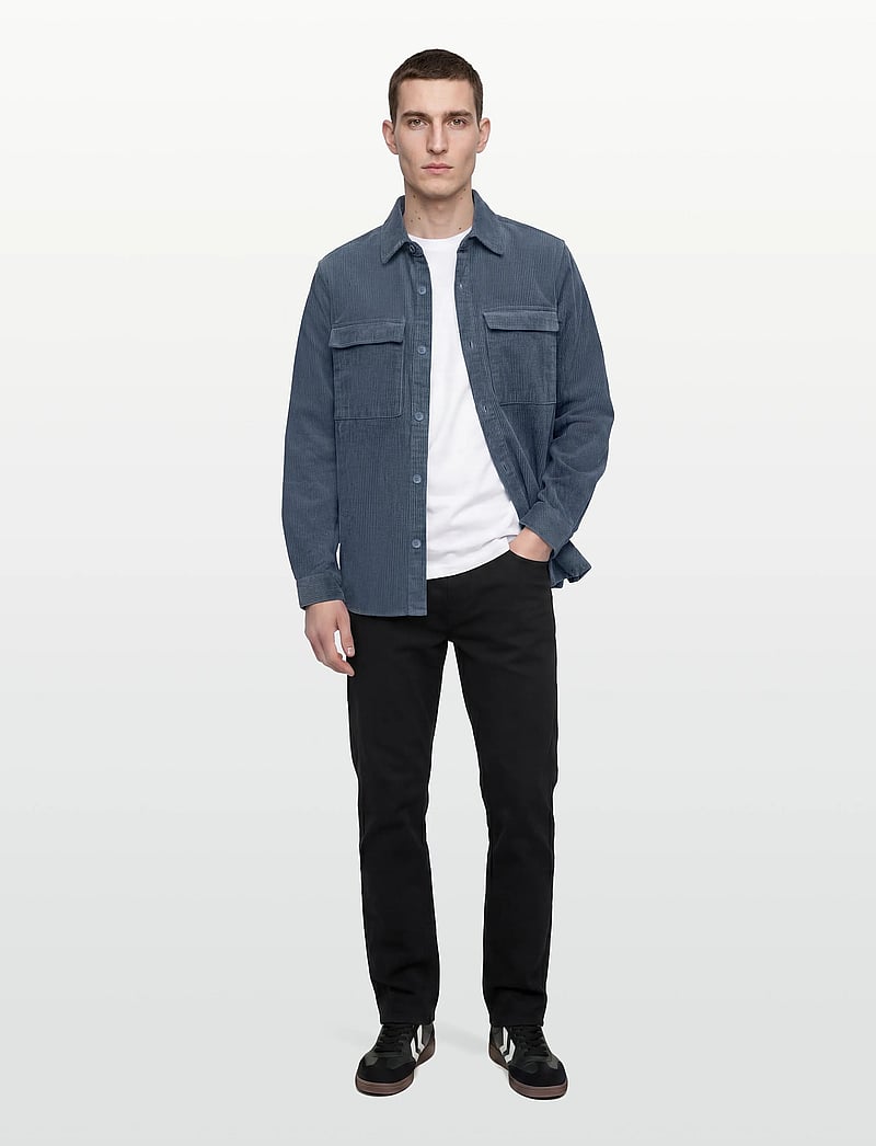 Revolution - Utility Overshirt - velvetiniai marškiniai - dustblue - 0