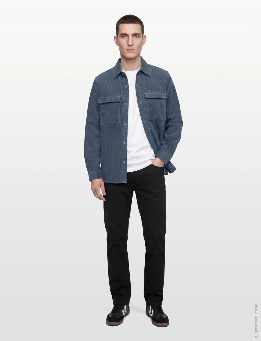 Revolution - Utility Overshirt - cordhemden - dustblue - 0