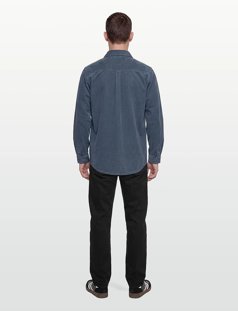 Revolution - Utility Overshirt - velvetiniai marškiniai - dustblue - 4