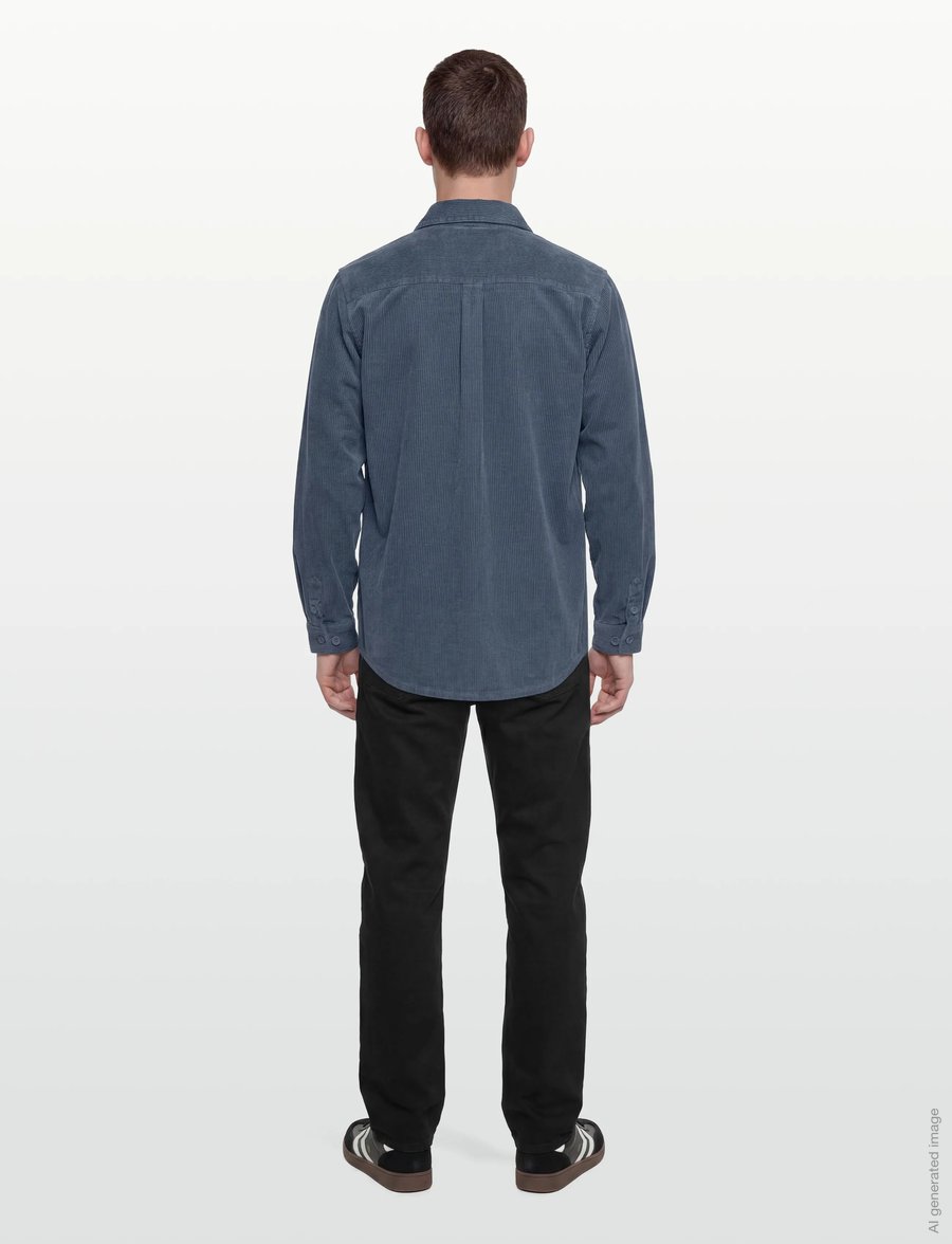Revolution - Utility Overshirt - cordhemden - dustblue - 4
