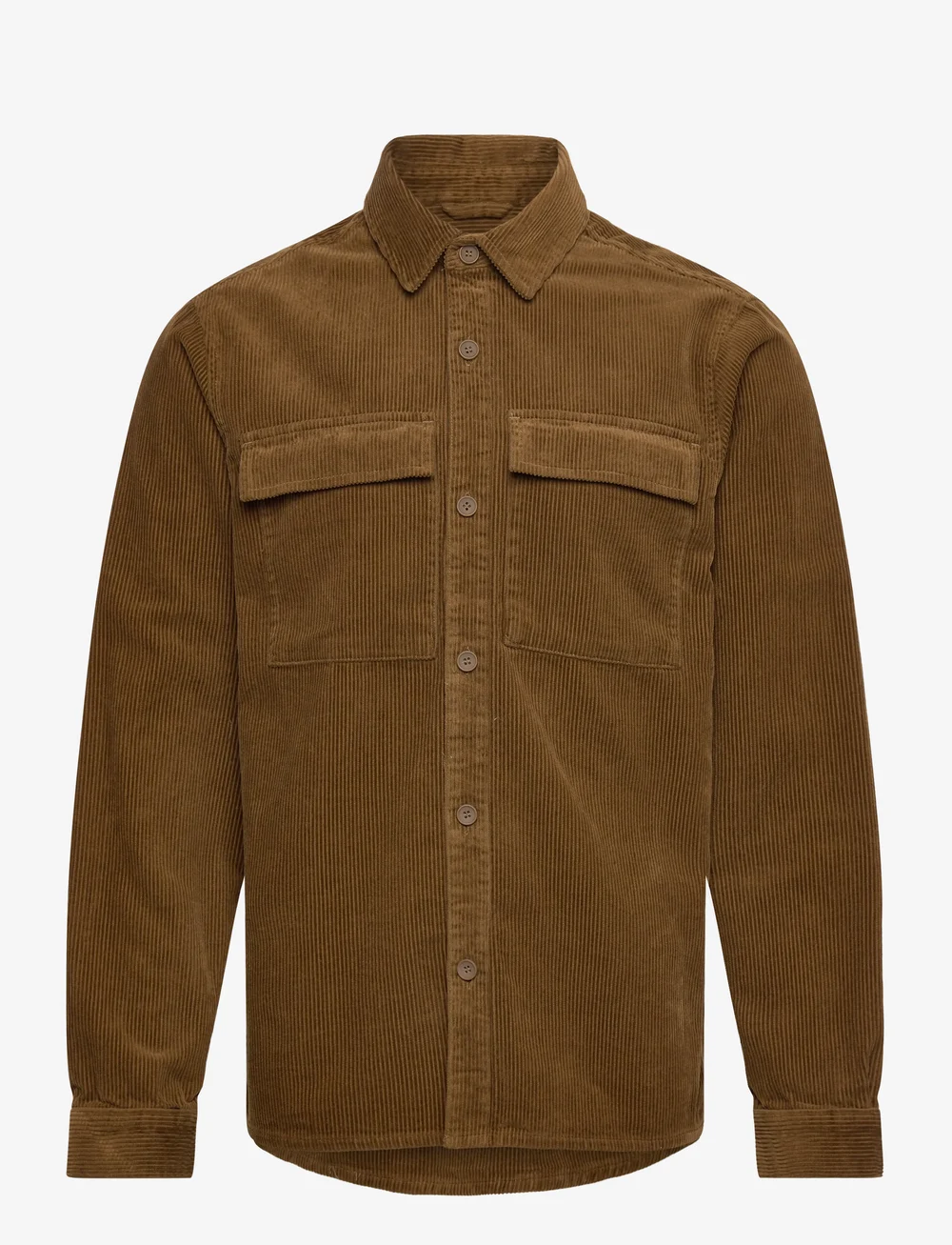Revolution - Utility Overshirt - vakosamettipaidat - dustbrown - 0
