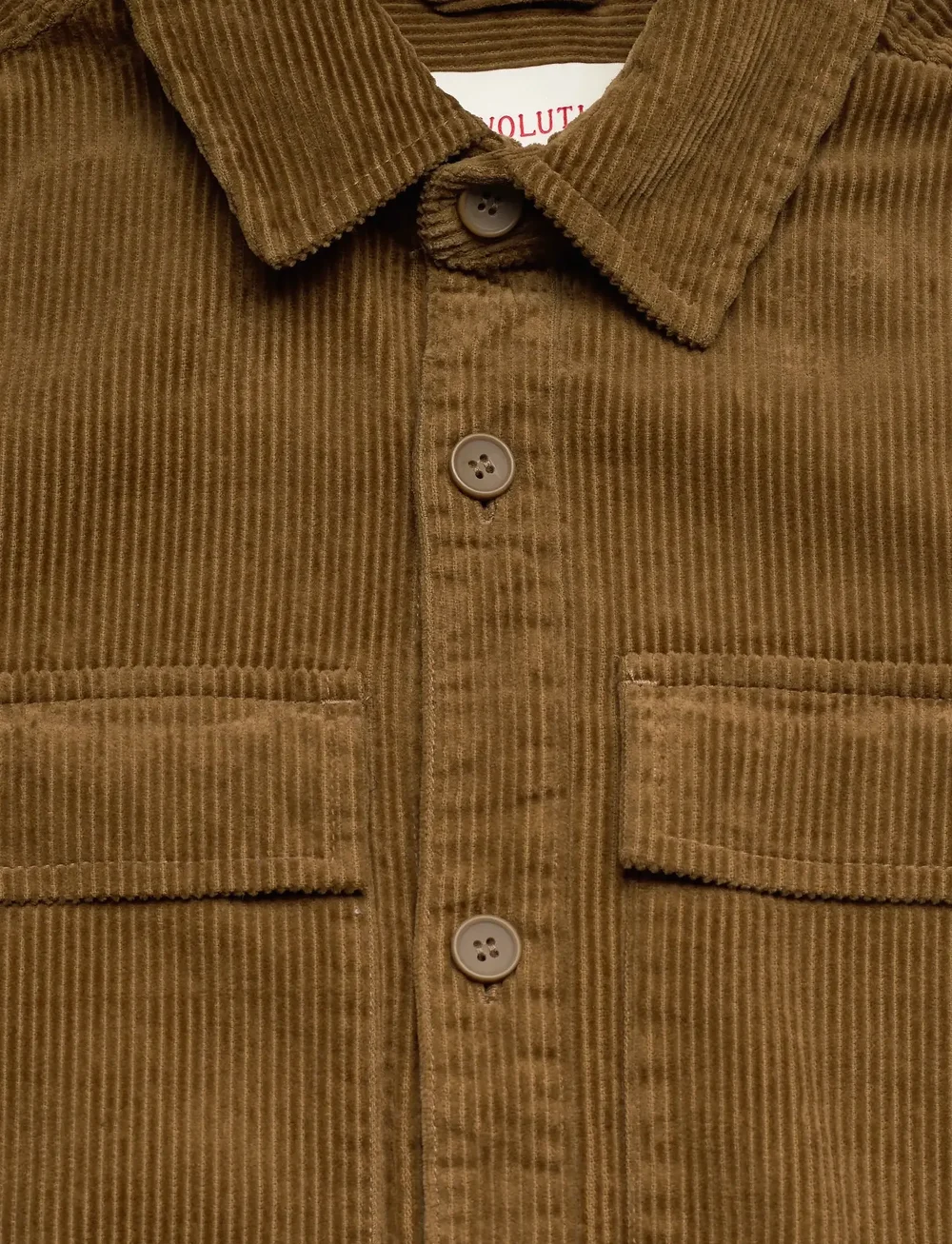 Revolution - Utility Overshirt - vakosamettipaidat - dustbrown - 2