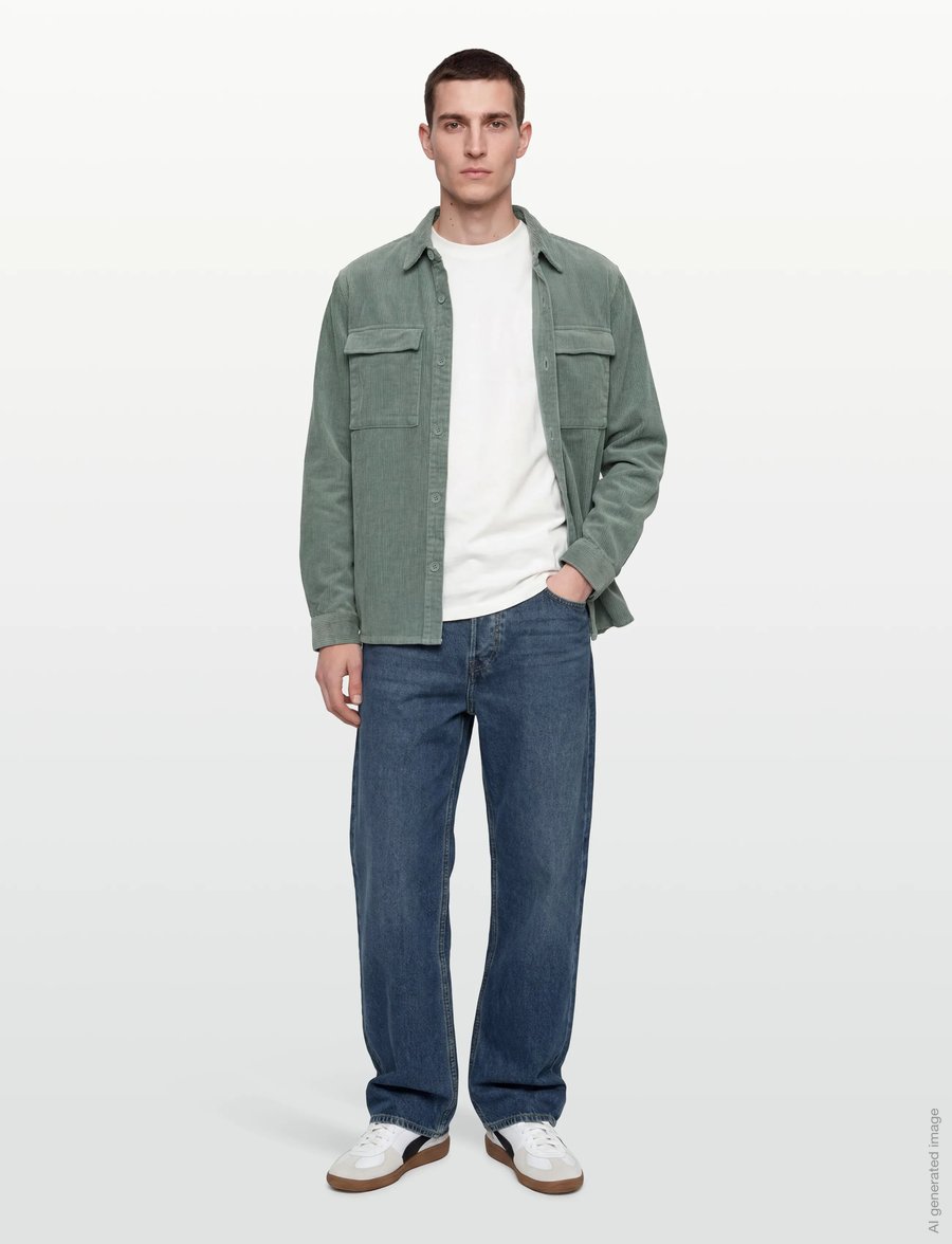 Revolution - Utility Overshirt - cordhemden - dustmint - 0