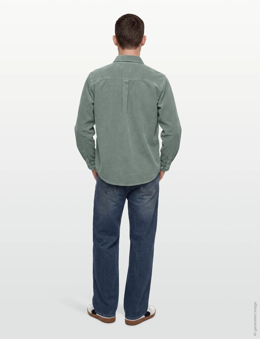 Revolution - Utility Overshirt - cordhemden - dustmint - 4