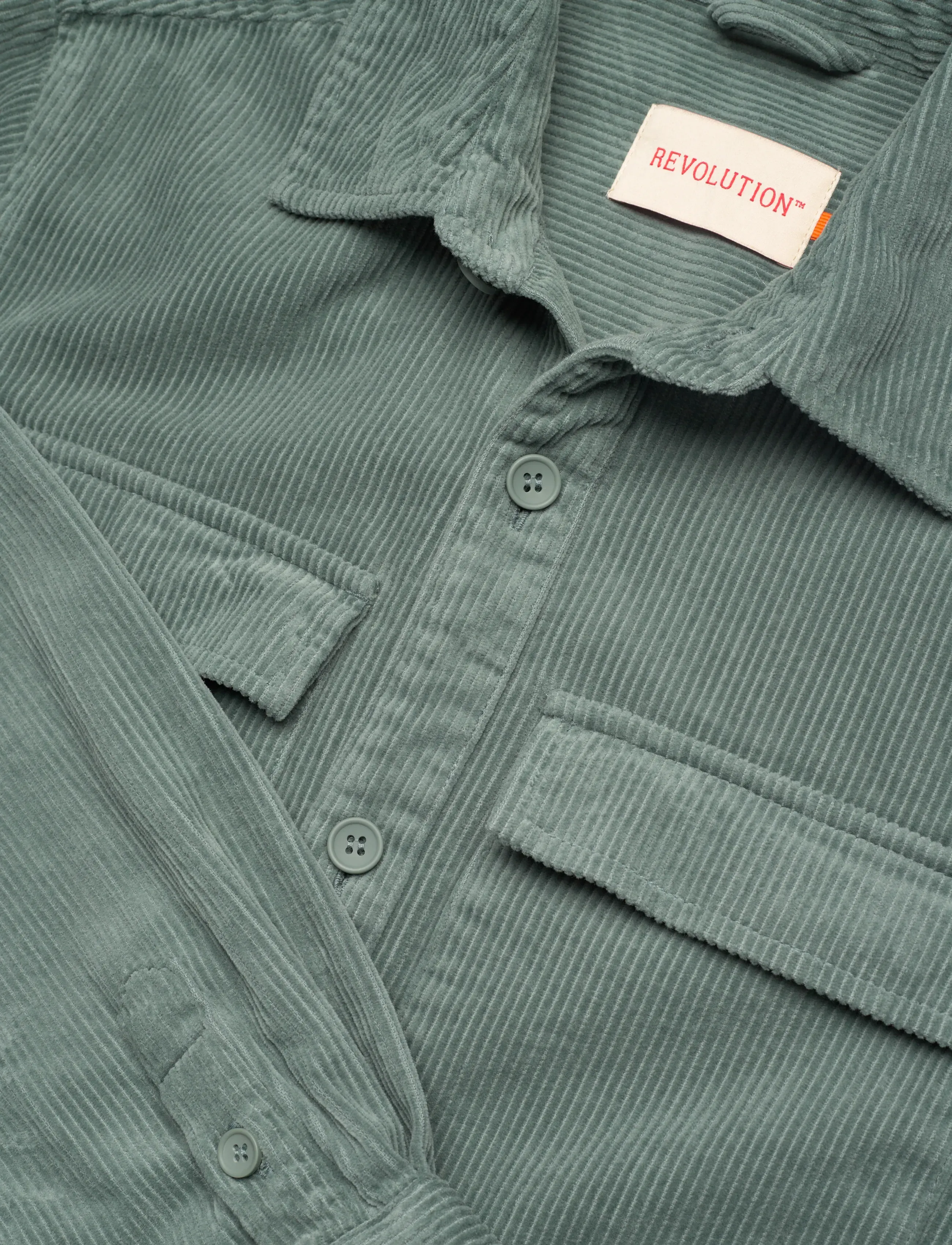 Revolution - Utility Overshirt - cordhemden - dustmint - 5