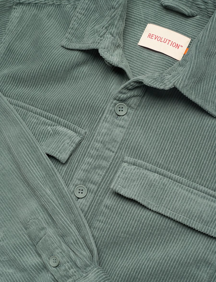 Revolution - Utility Overshirt - cordhemden - dustmint - 5