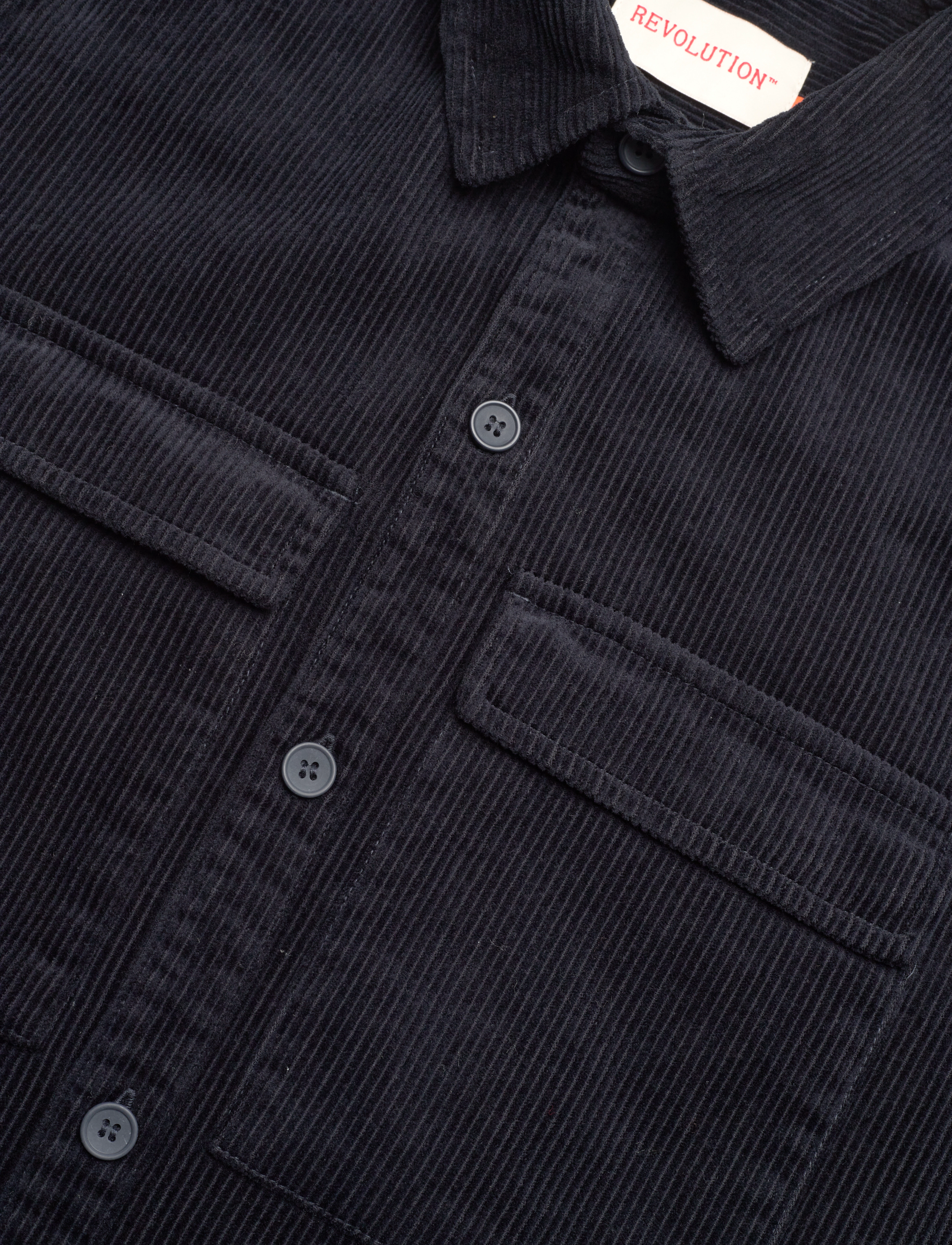 Revolution - Utility Overshirt - vakosamettipaidat - navy - 3