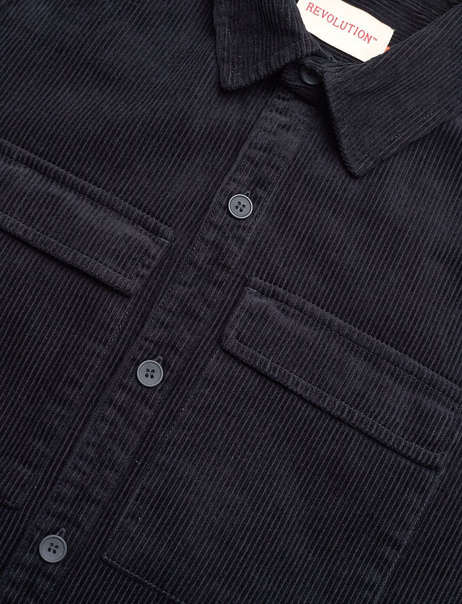 Revolution - Utility Overshirt - vakosamettipaidat - navy - 3