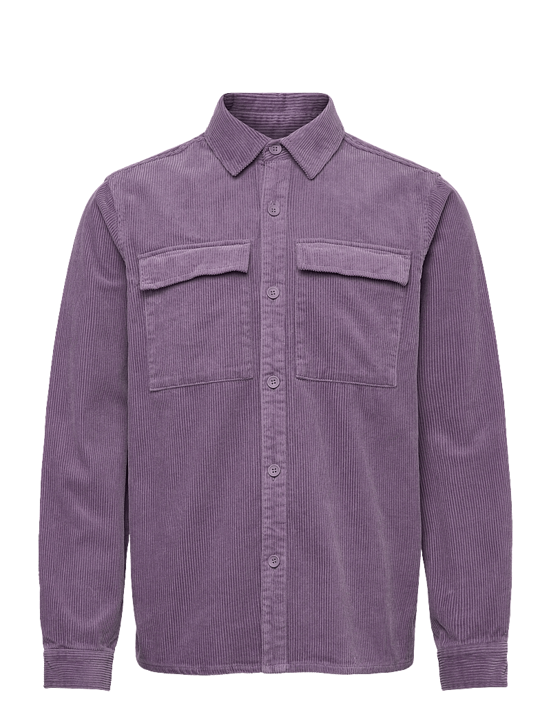 Revolution - Utility Overshirt - cordhemden - purple - 0