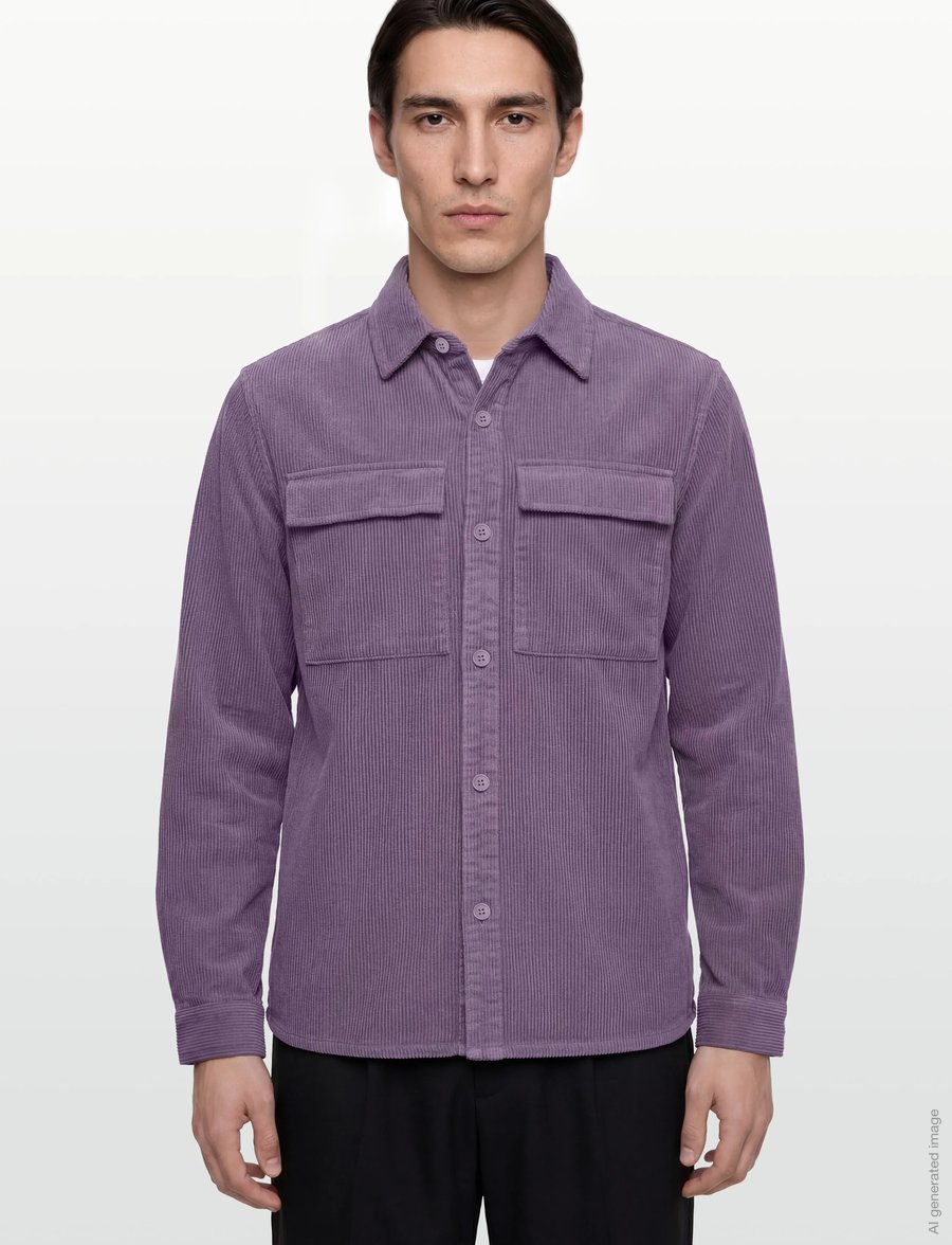 Revolution - Utility Overshirt - cordhemden - purple - 3