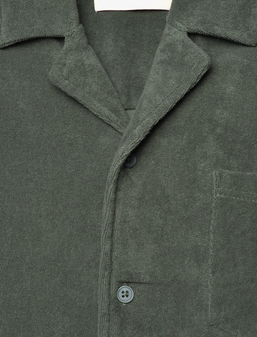 Revolution - Terry Short-sleeved Cuban Shirt - kortærmede skjorter - dustgreen - 2