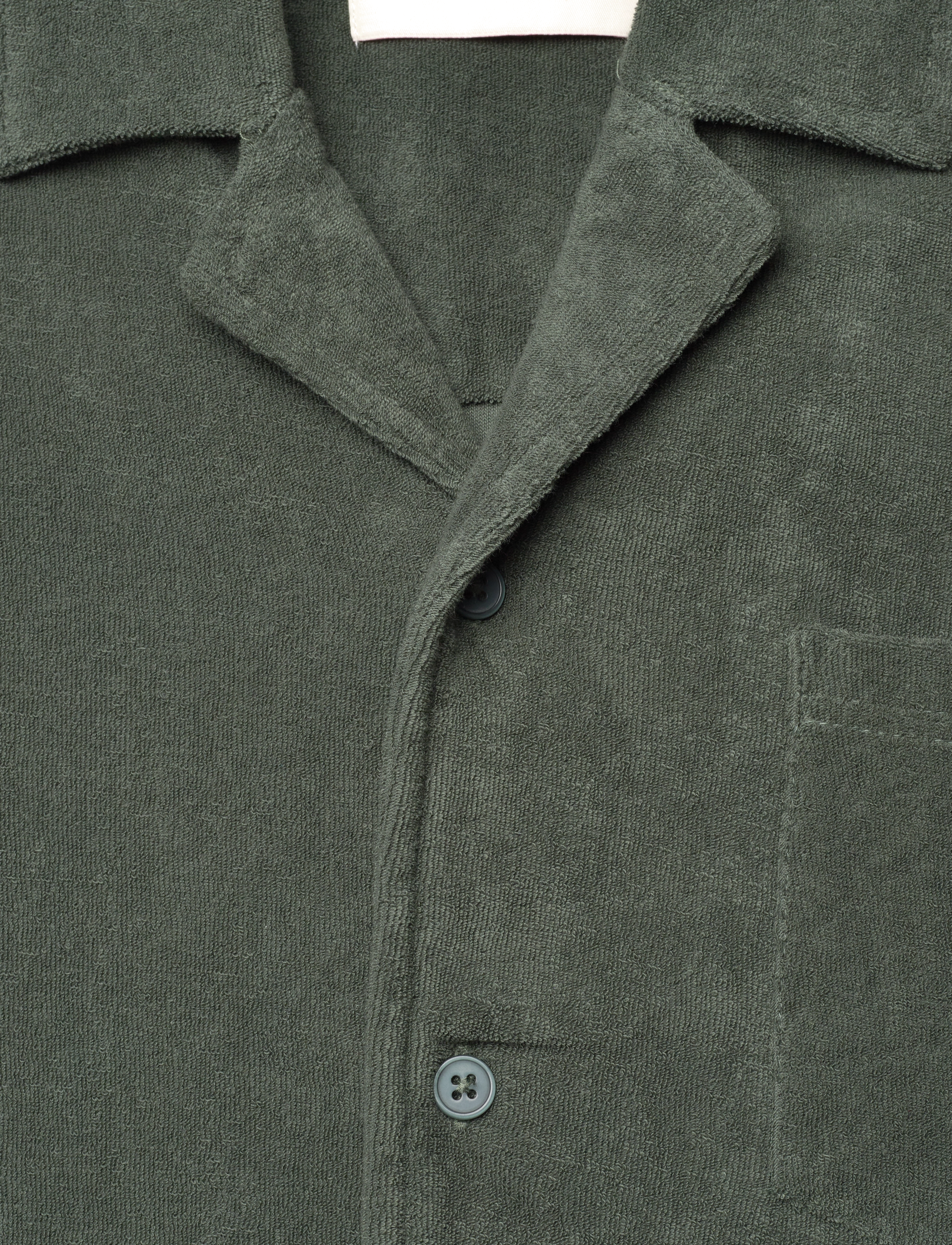 Revolution - Terry Short-sleeved Cuban Shirt - kortærmede skjorter - dustgreen - 2