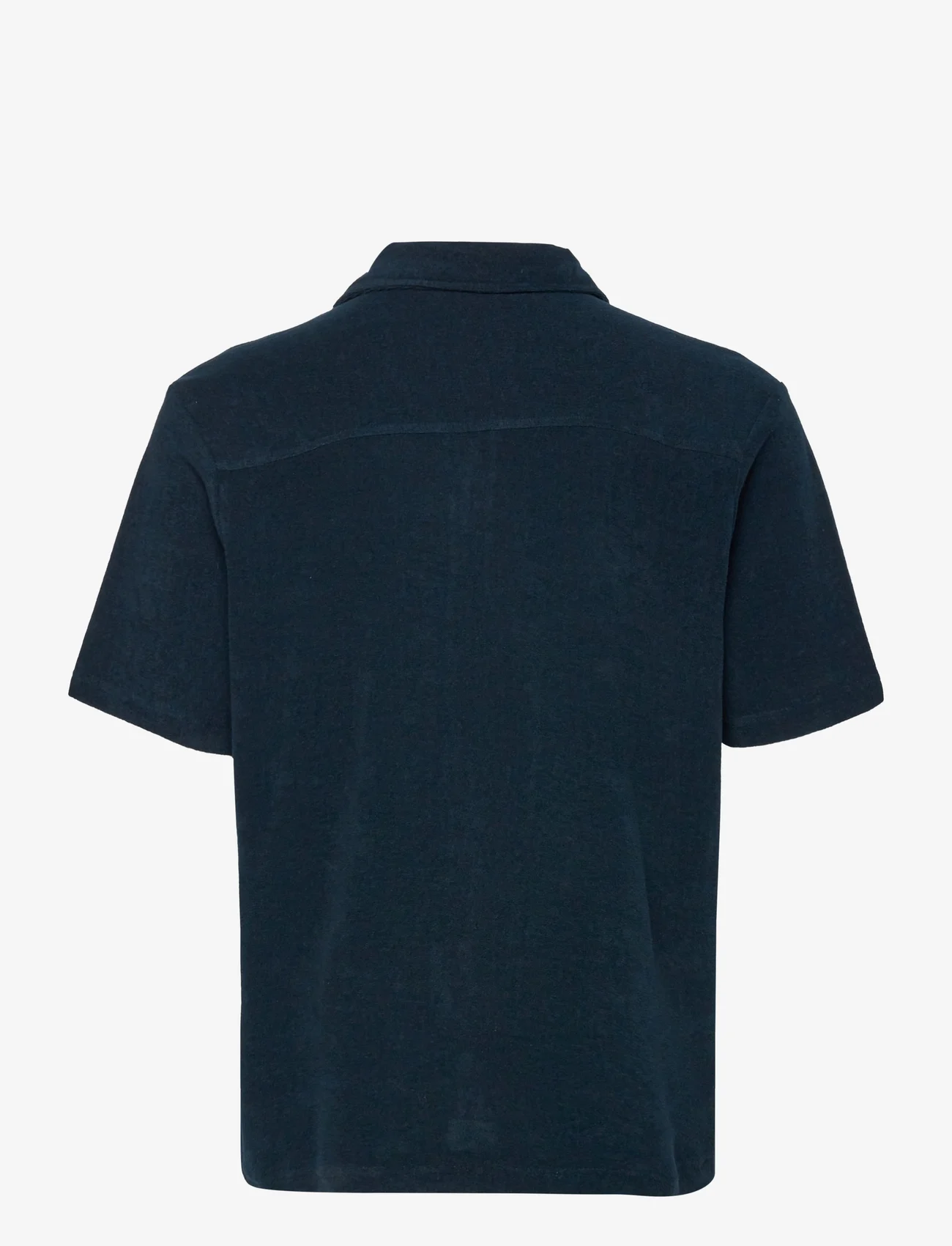 Revolution - Terry Cuban Shirt - kortermede t-skjorter - navy - 1