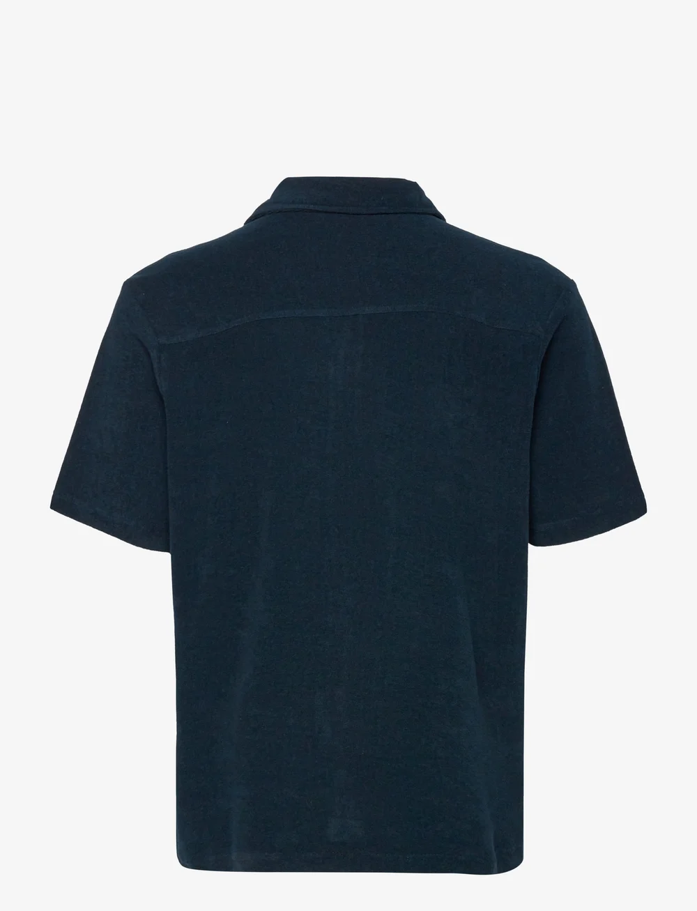 Revolution - Terry Short-sleeved Cuban Shirt - kortærmede skjorter - navy - 2