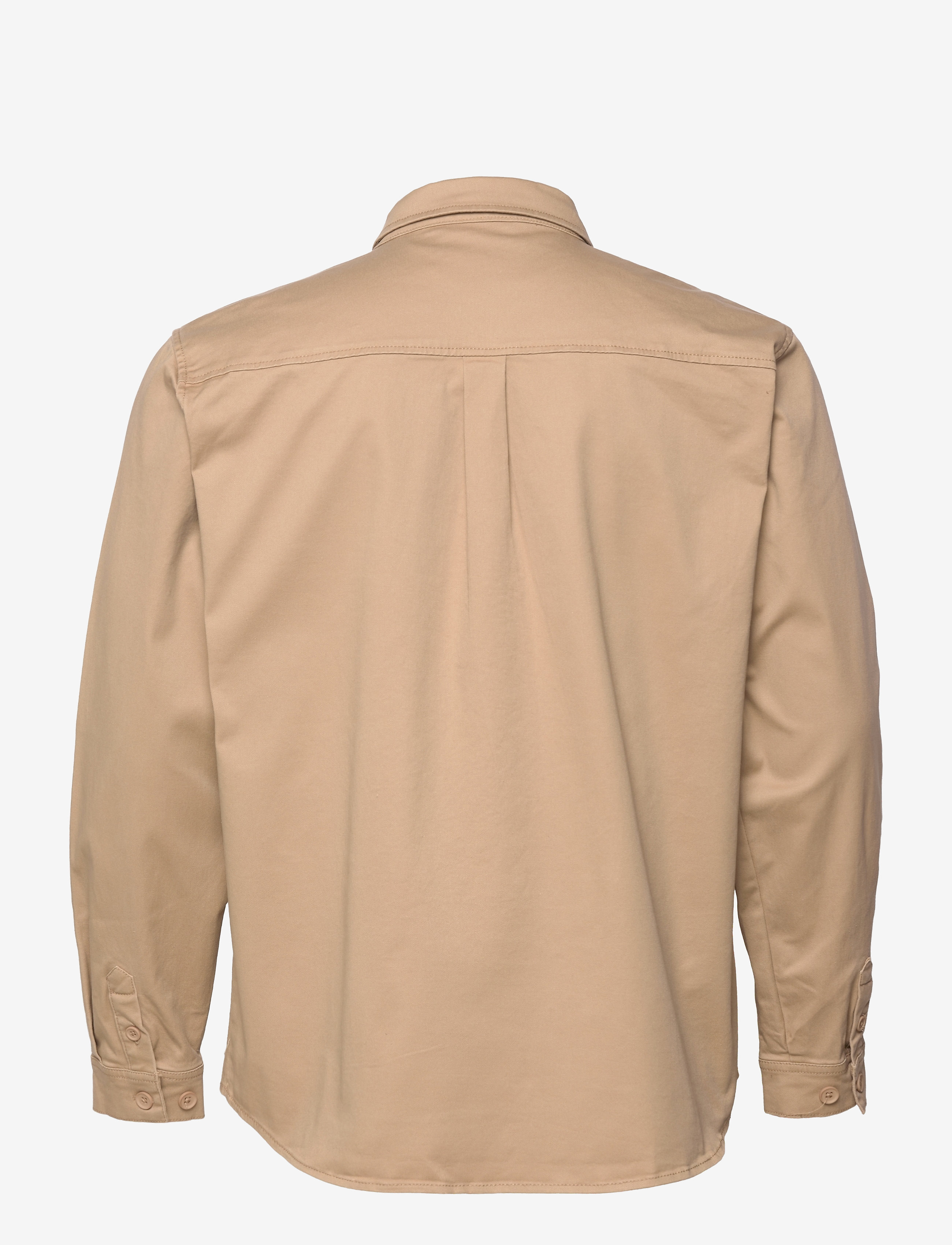 Revolution - Checked utility shirt with logo embroidery - khaki - 2