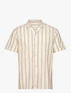 Short-sleeved Cuban Shirt - KHAKI