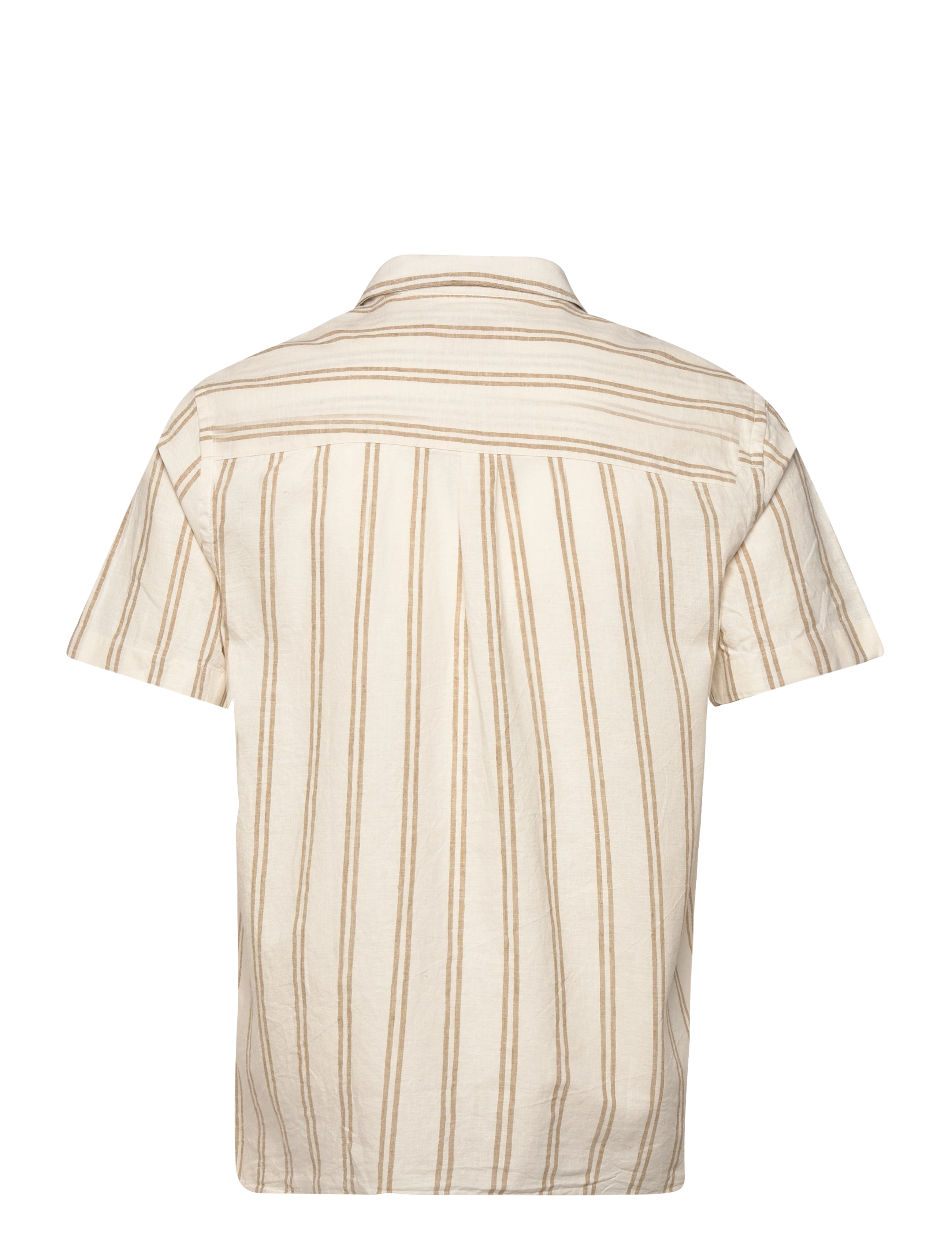 Revolution - Short-sleeved Cuban Shirt - khaki - 1
