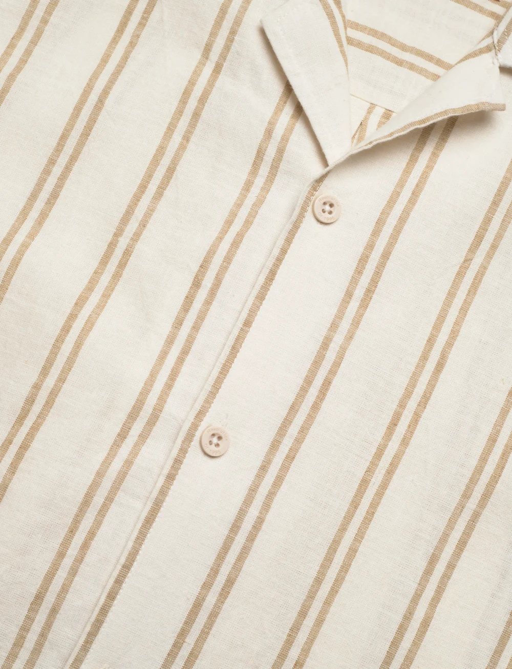 Revolution - Short-sleeved Cuban Shirt - hørskjorter - khaki - 3