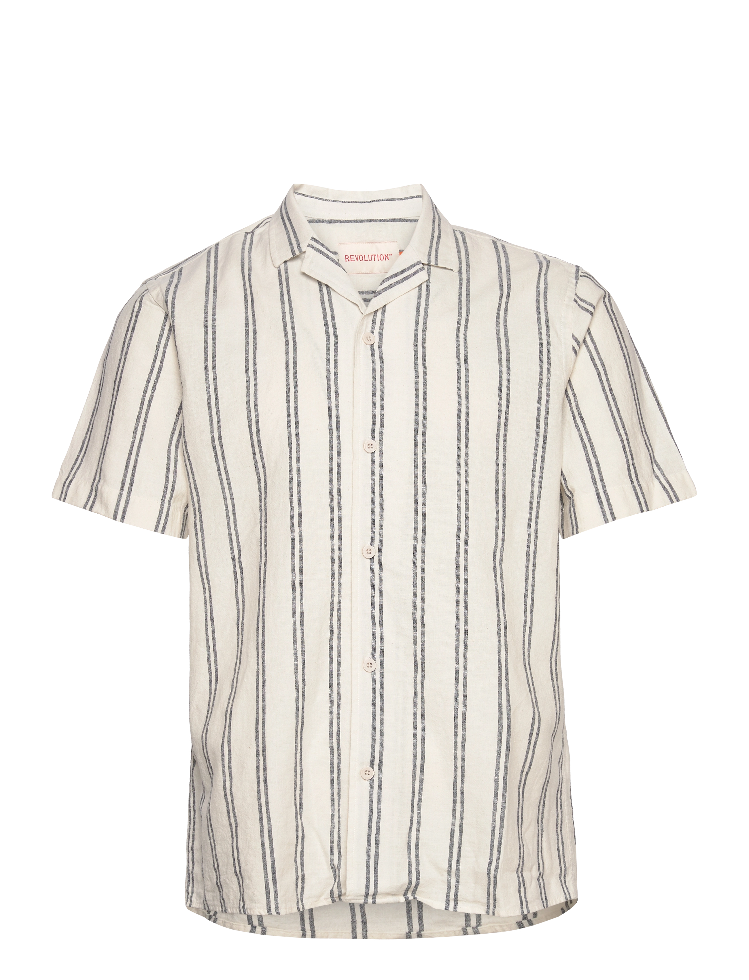 Revolution Short-sleeved Cuban Shirt - Skjorter - NAVY / navy
