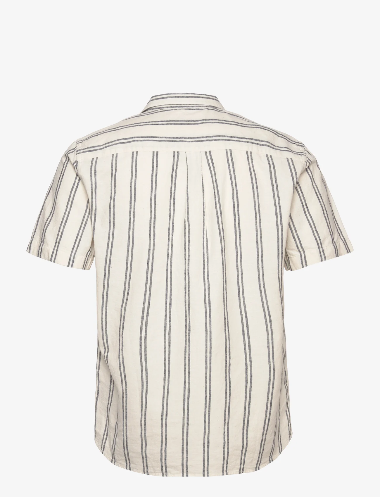Revolution - Short-sleeved Cuban Shirt - kortärmade t-shirts - navy - 1
