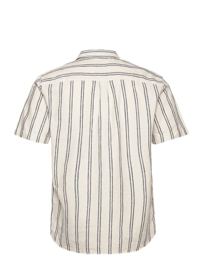 Revolution - Short-sleeved Cuban Shirt - linneskjortor - navy - 1