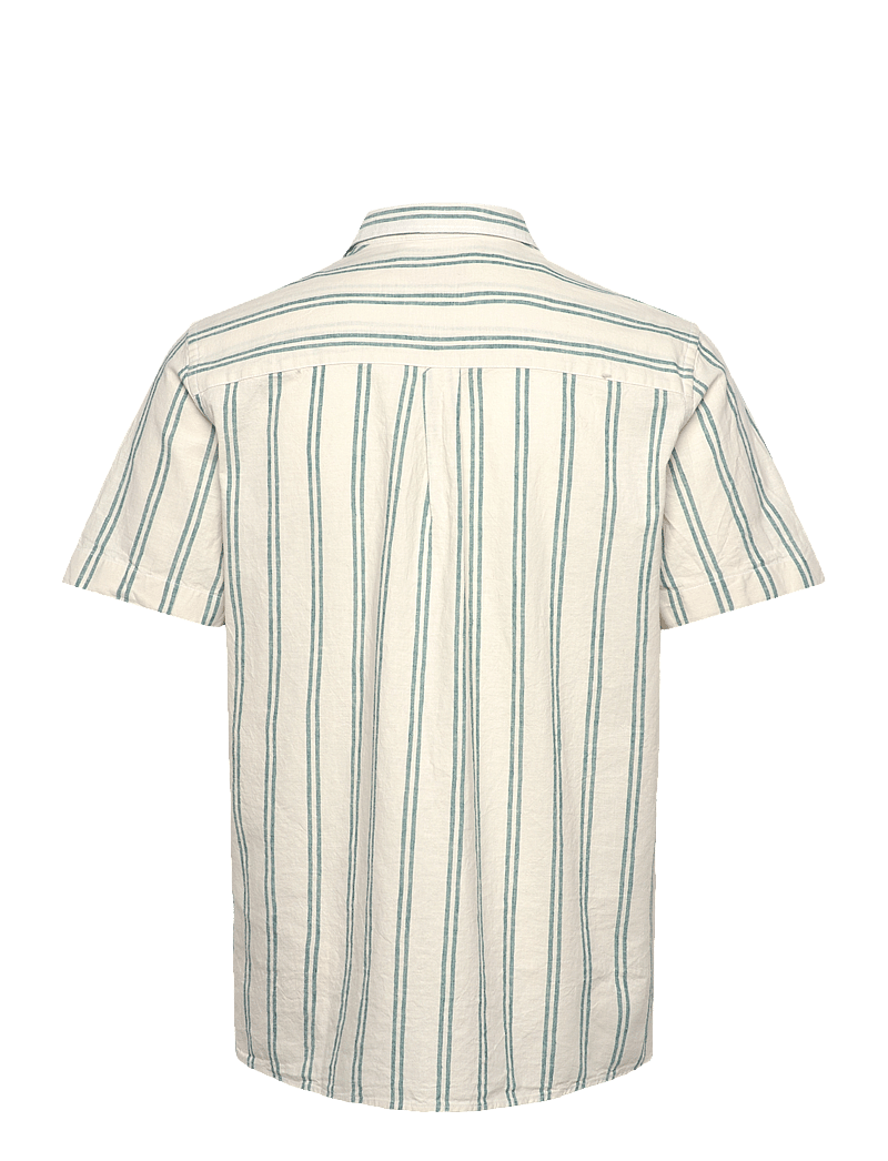 Revolution - Short-sleeved Cuban Shirt - leinenhemden - petrol - 1