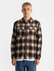 Revolution - Lined Overshirt - mehed - brown - 2