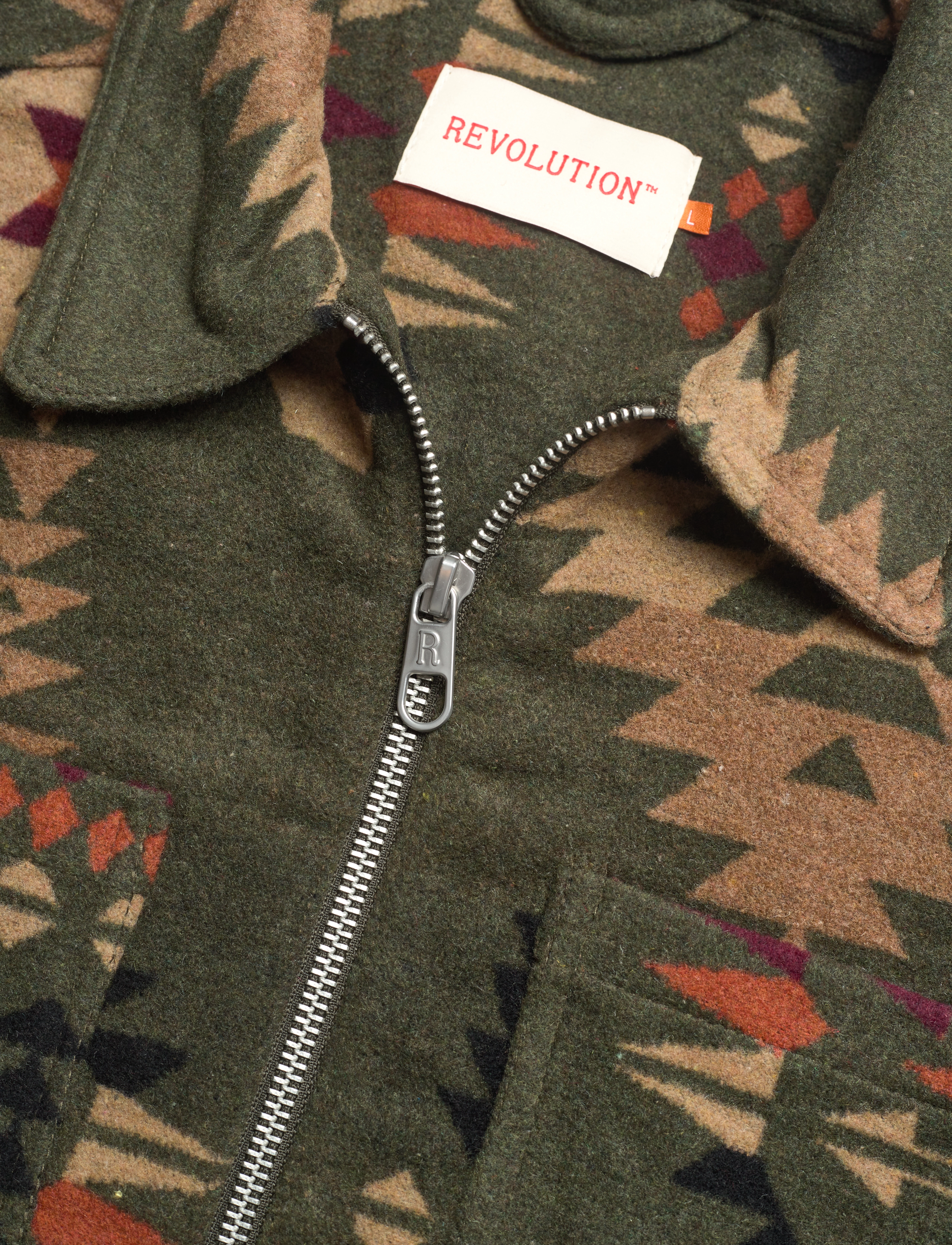 Revolution - Overshirt Zip - darkgreen - 3