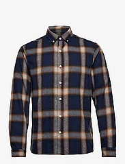 Revolution - Button-down Shirt - ternede skjorter - navy - 0