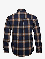 Revolution - Button-down Shirt - rutede skjorter - navy - 1