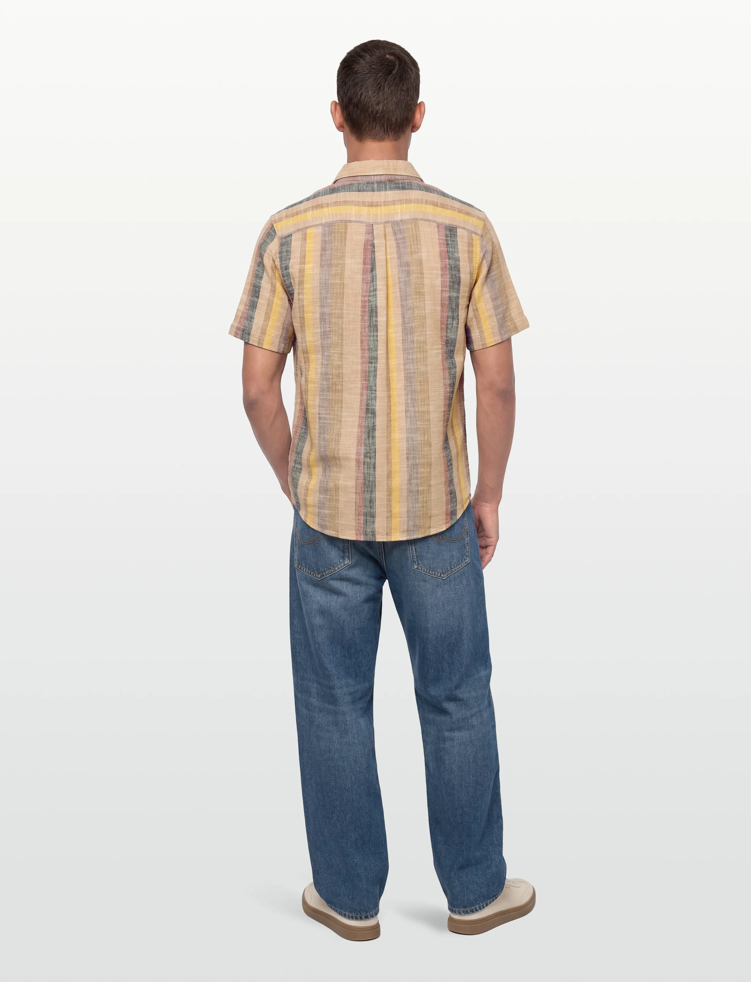 Revolution - Short-sleeved Cuban Shirt - kortærmede t-shirts - brown - 4
