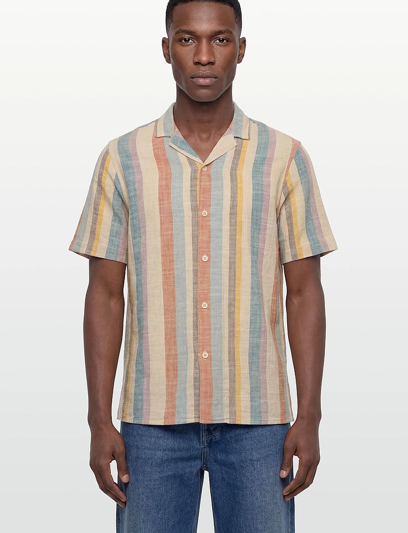 Revolution - Short-sleeved Cuban Shirt - kurzarmhemden - multi - 3