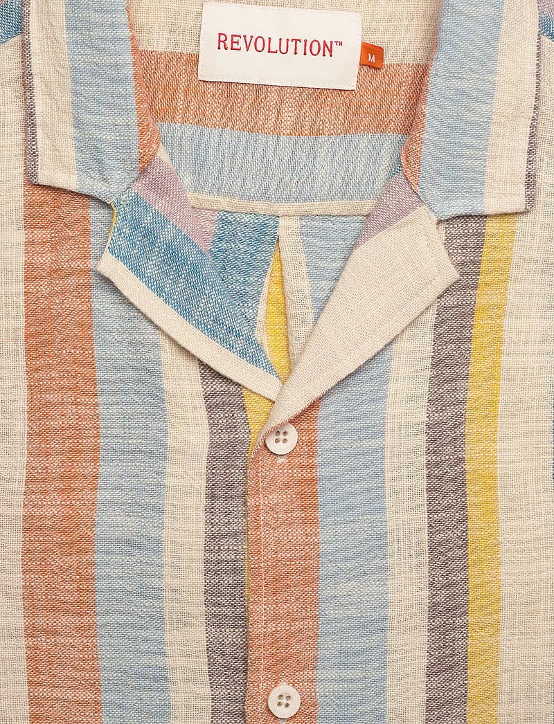 Revolution - Short-sleeved Cuban Shirt - kurzarmhemden - multi - 5
