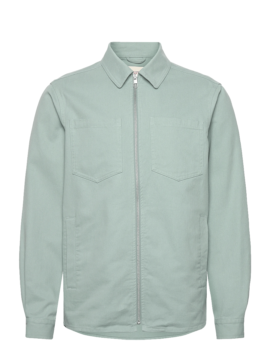 Revolution - Overshirt w. Zipper - overshirts - lightblue - 1