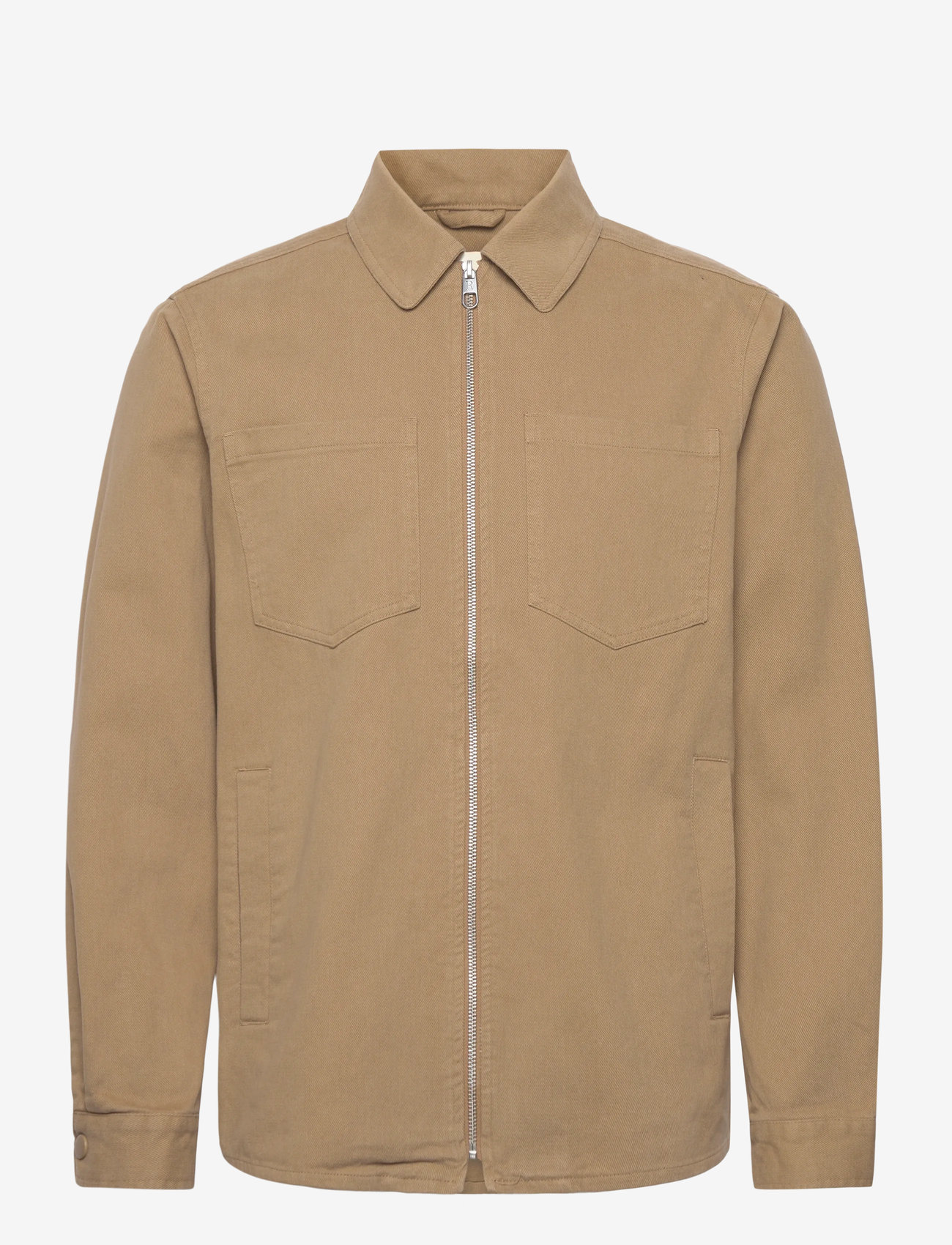 Revolution - Overshirt w. Zipper - kollektioner - lightbrown - 0
