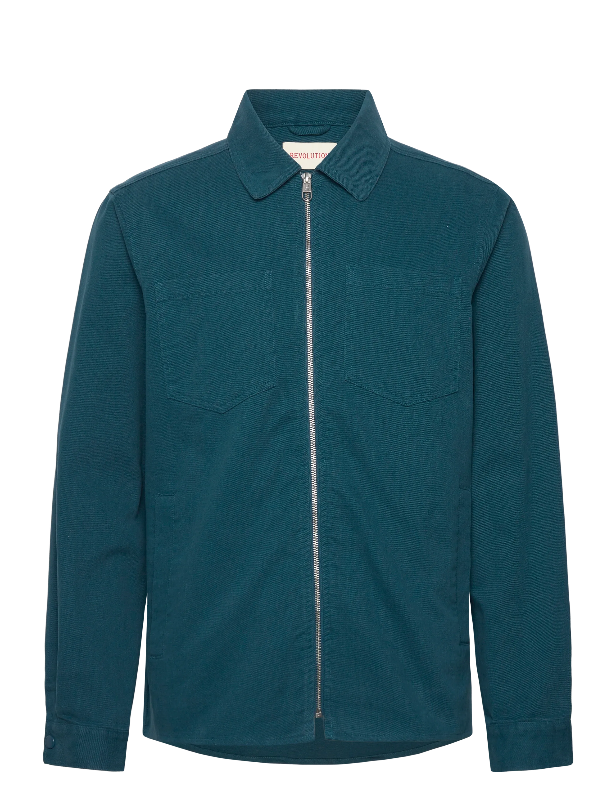 REVOLUTION Overshirt W. Zipper Grün - S - Herren