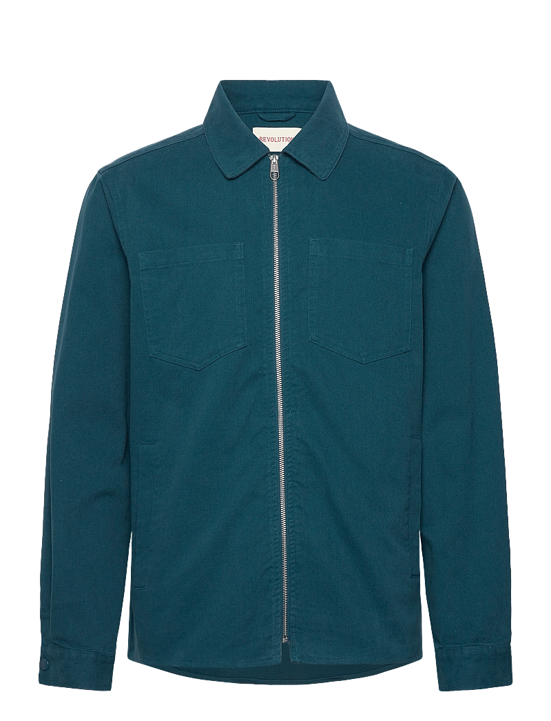 Revolution - Overshirt zip Cotton - nach anlass kaufen - petrol - 0