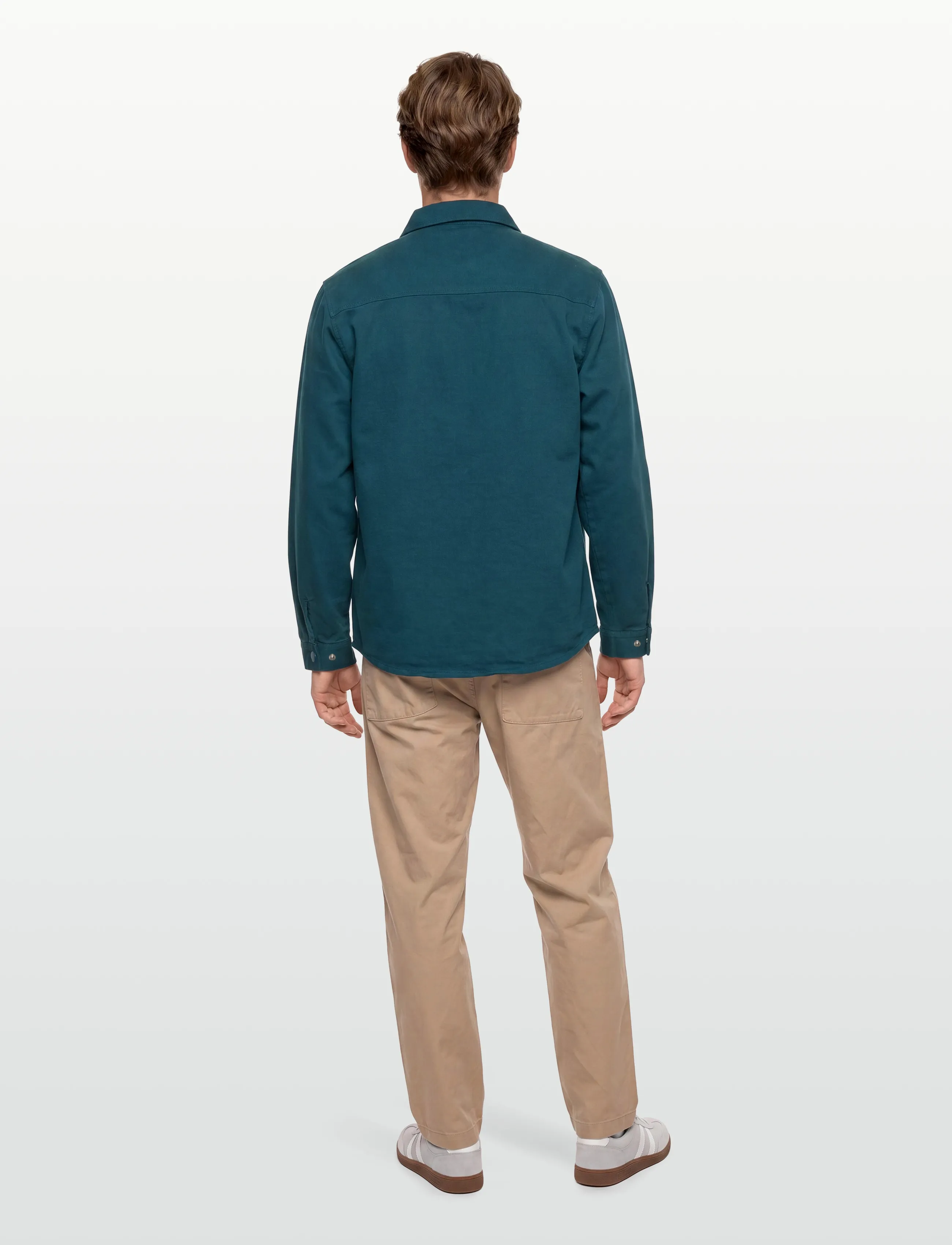 Revolution - Overshirt w. Zipper - herren - petrol - 4
