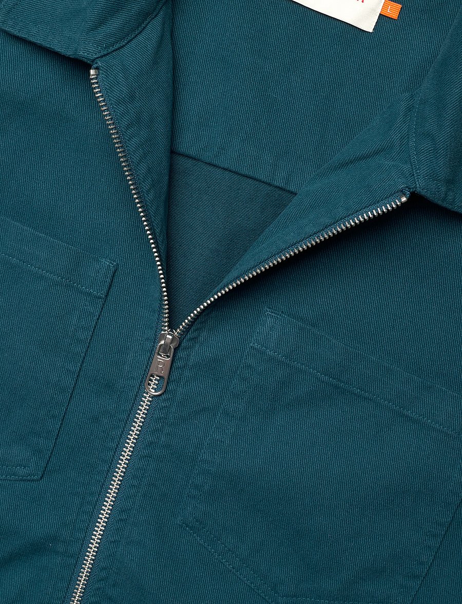 Revolution - Overshirt w. Zipper - Überhemden - petrol - 2