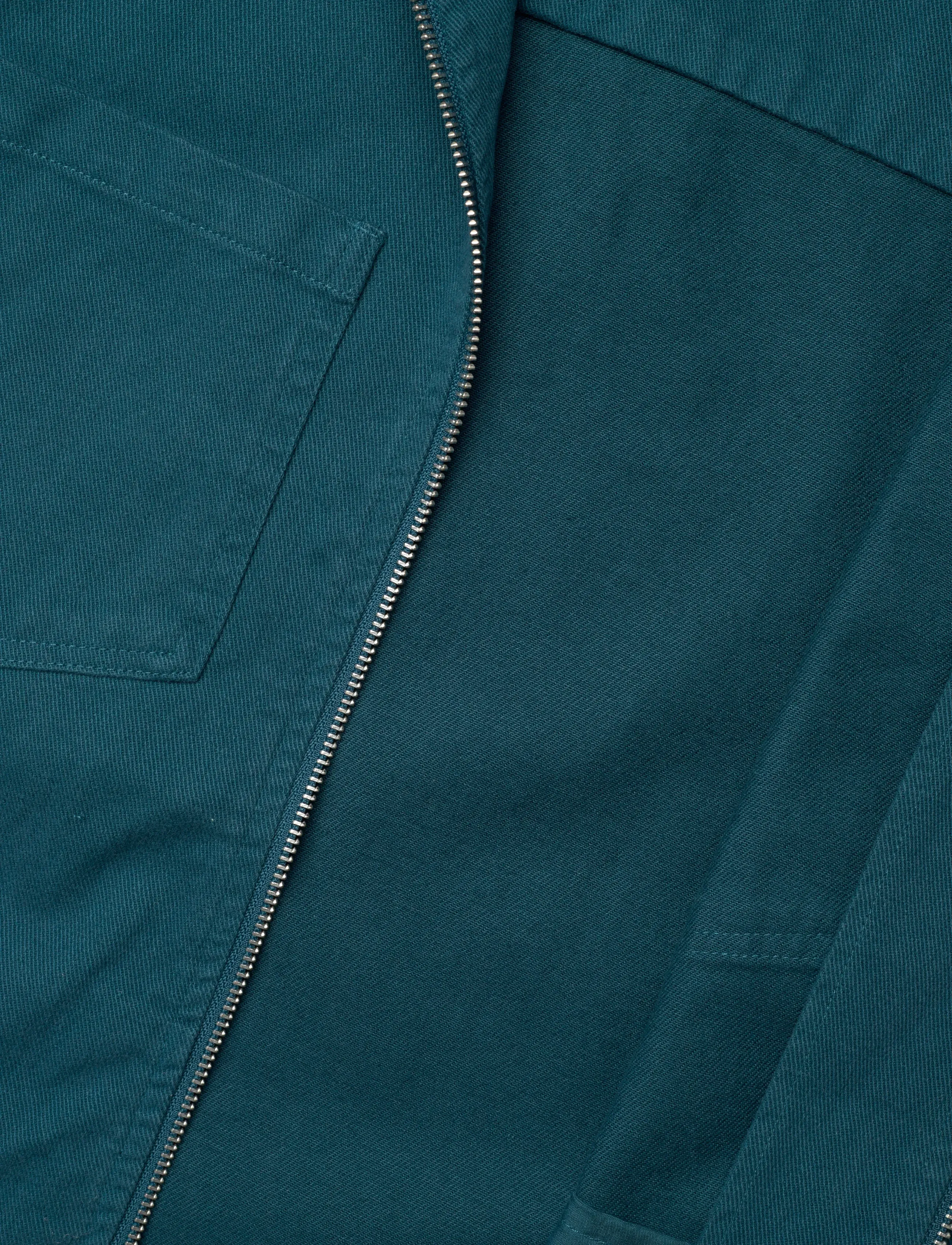 Revolution - Overshirt w. Zipper - herren - petrol - 4