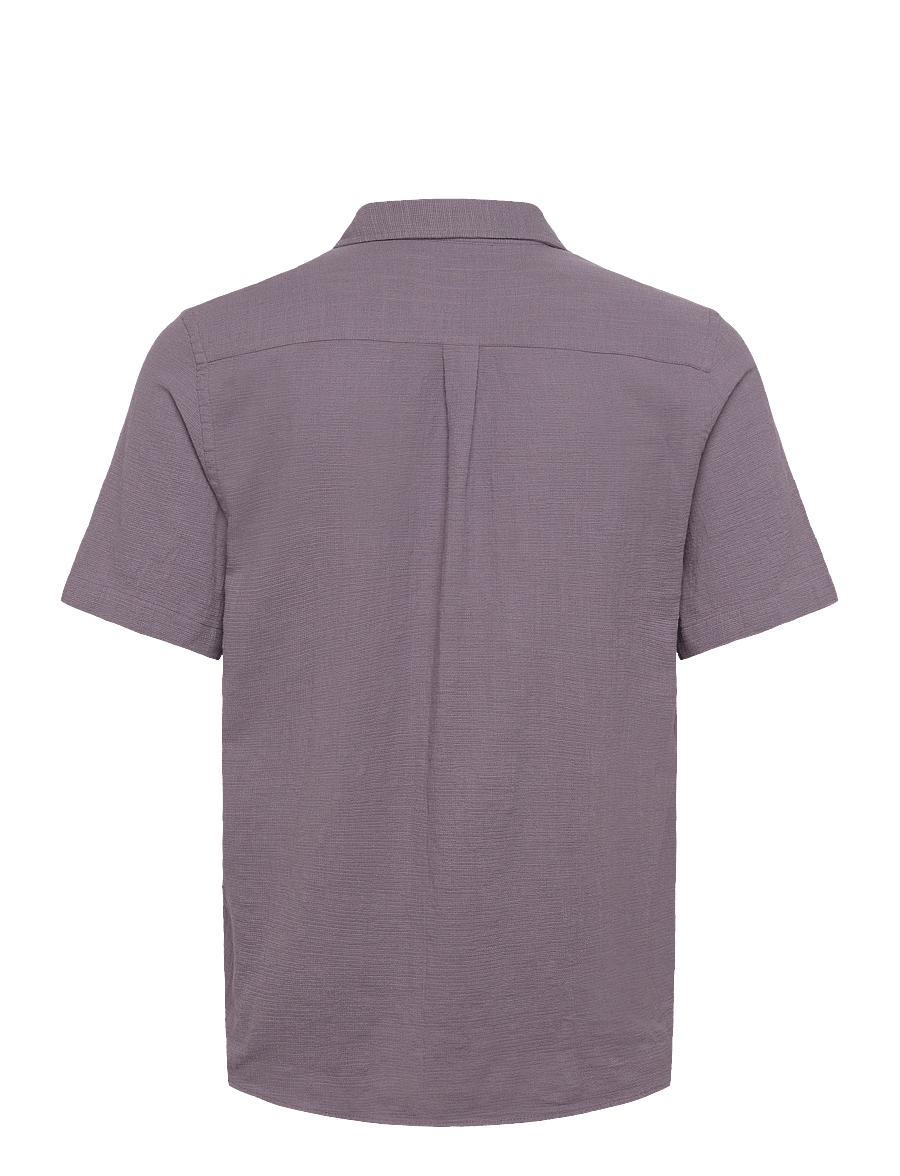 Revolution - Short-sleeved Cuban Shirt - kurzarmhemden - darkpurple - 2