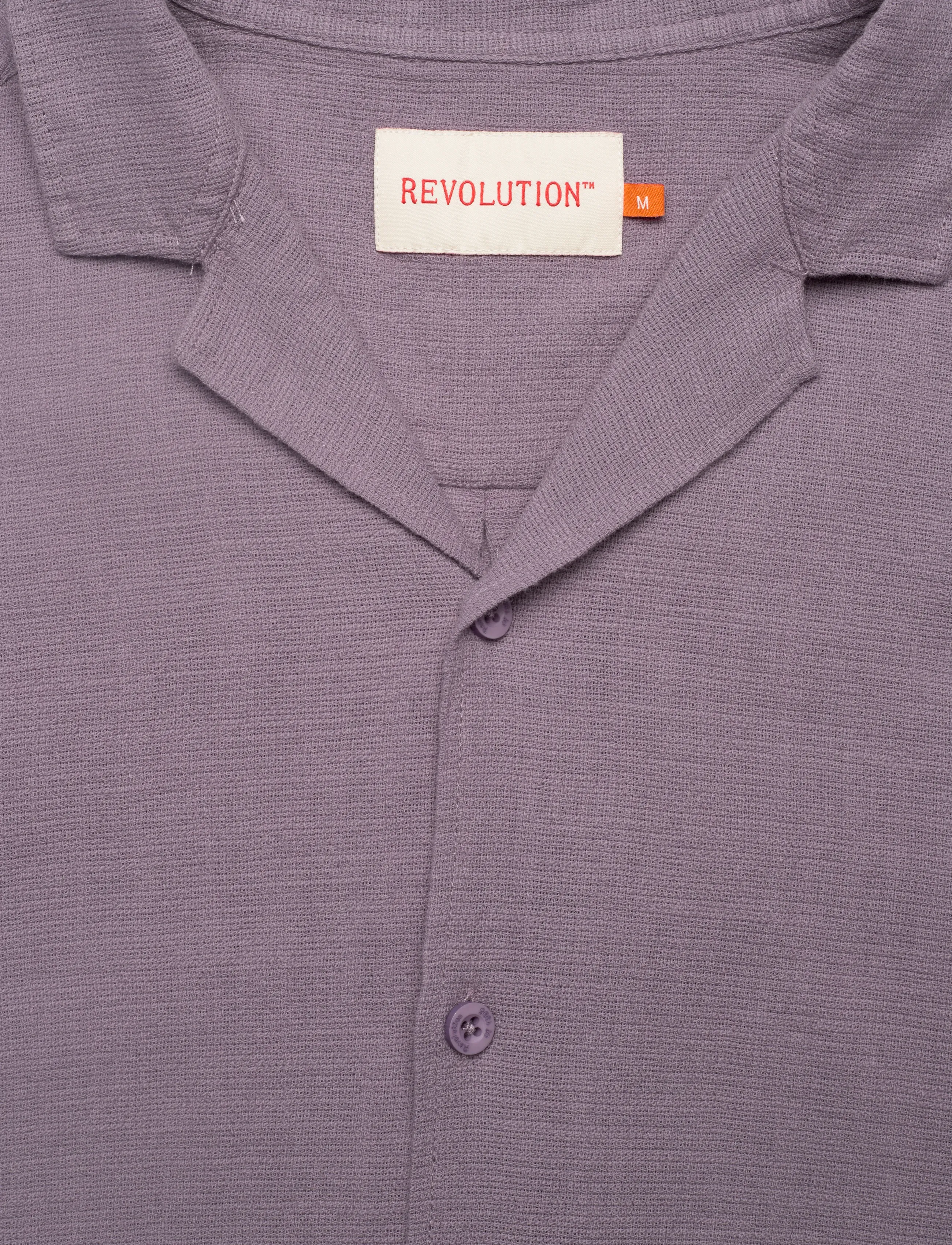 Revolution - Short-sleeved Cuban Shirt - kurzarmhemden - darkpurple - 5