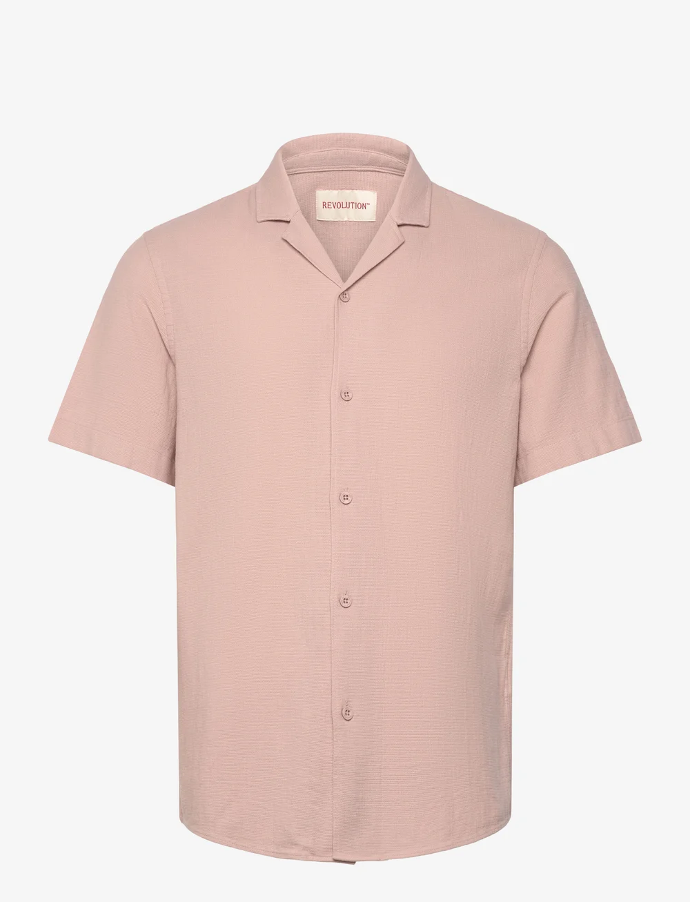 Revolution - Short-sleeved Cuban Shirt - kortærmede skjorter - dustpurple - 0