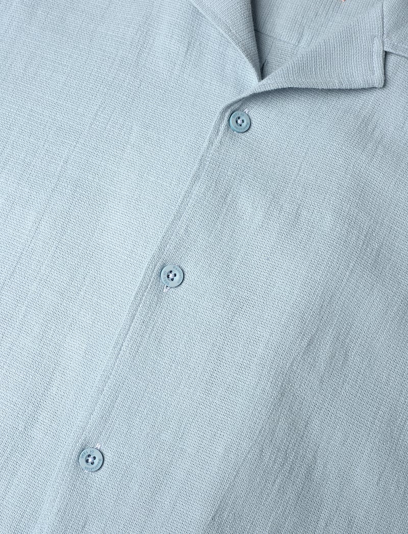 Revolution - Short-sleeved Cuban Shirt - kurzarmhemden - lightblue - 3