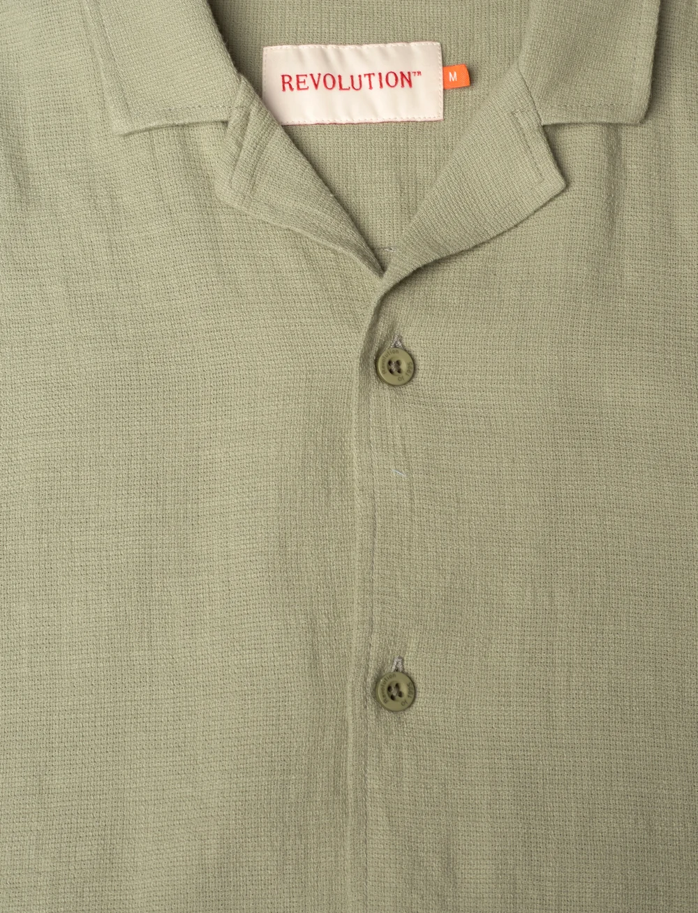 Revolution - Short-sleeved Cuban Shirt - kortärmade skjortor - lightgreen - 2