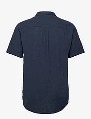 Revolution - Short-sleeved Cuban Shirt - kortærmede t-shirts - navy - 1