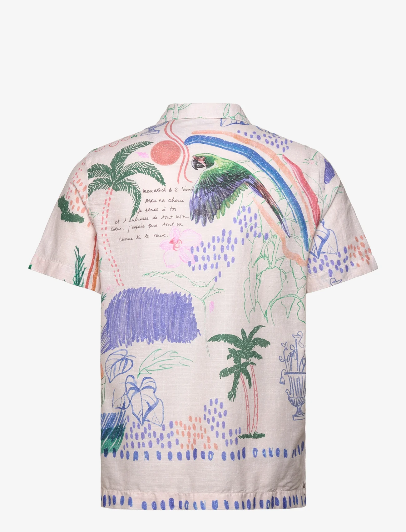 Revolution - Short Sleeved Cuban Shirt - kortärmade t-shirts - offwhite - 1
