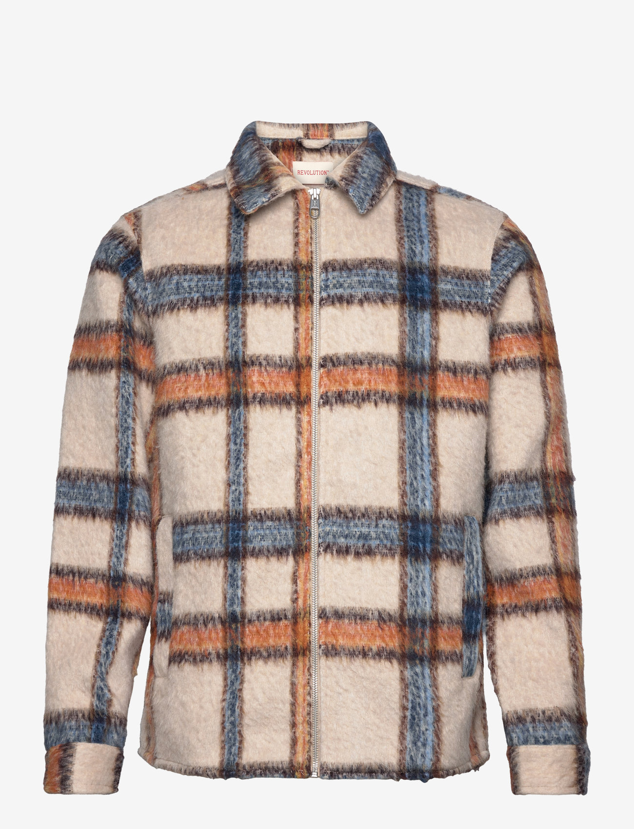 Revolution - Zipped Overshirt - orange - 0